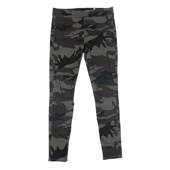 True Religion World Tour Starlet Green Camouflage Legging Pant Sz M Pull On - Picture 1 of 10